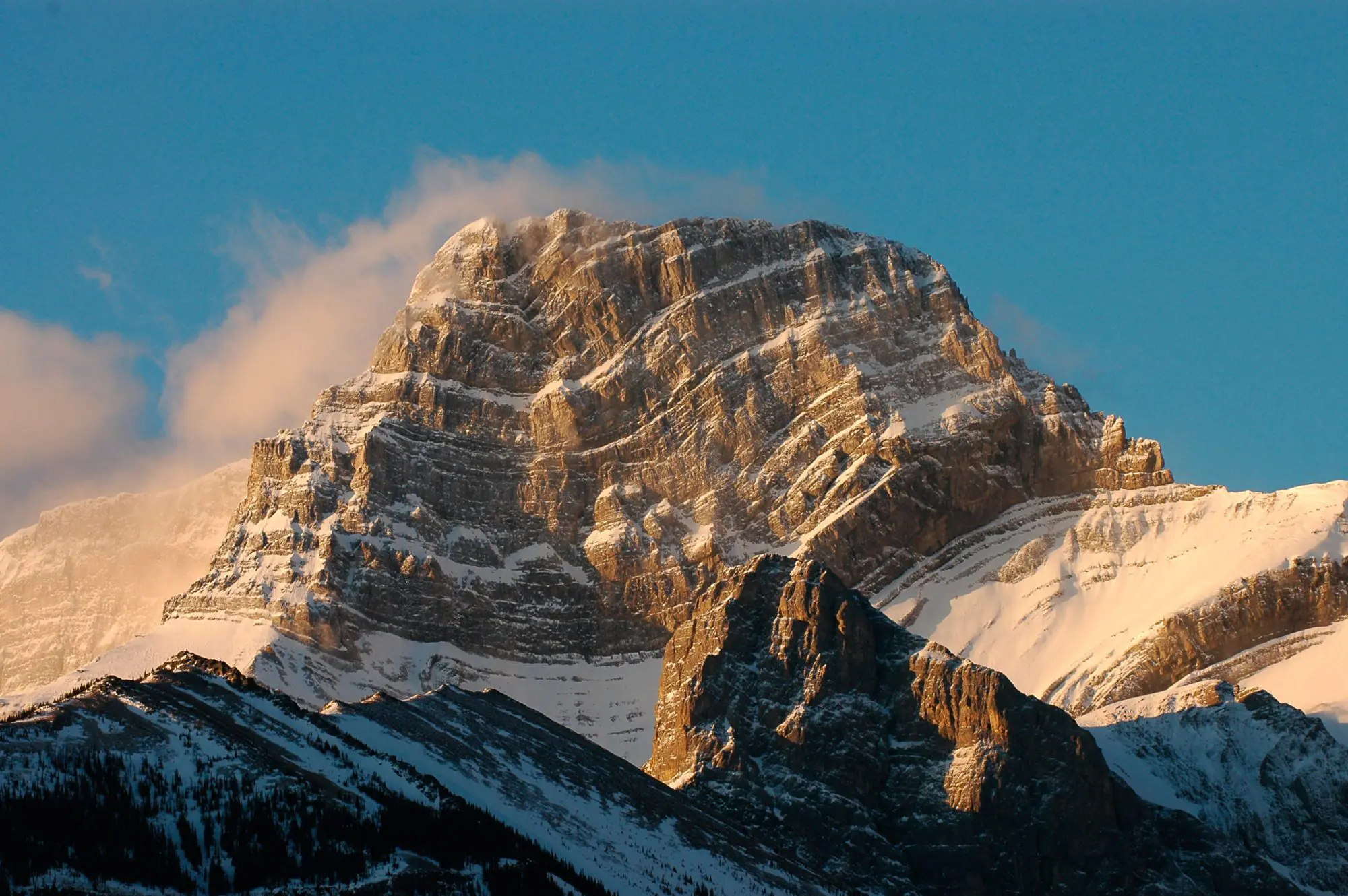 Snow covered peak