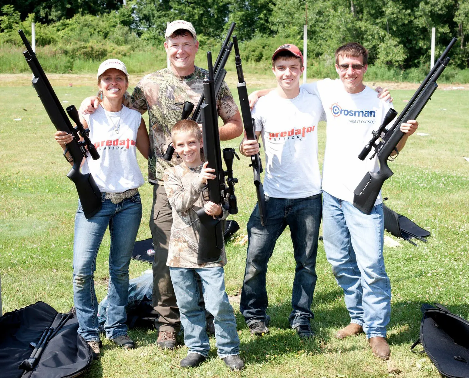 Fred and his kids hunting training