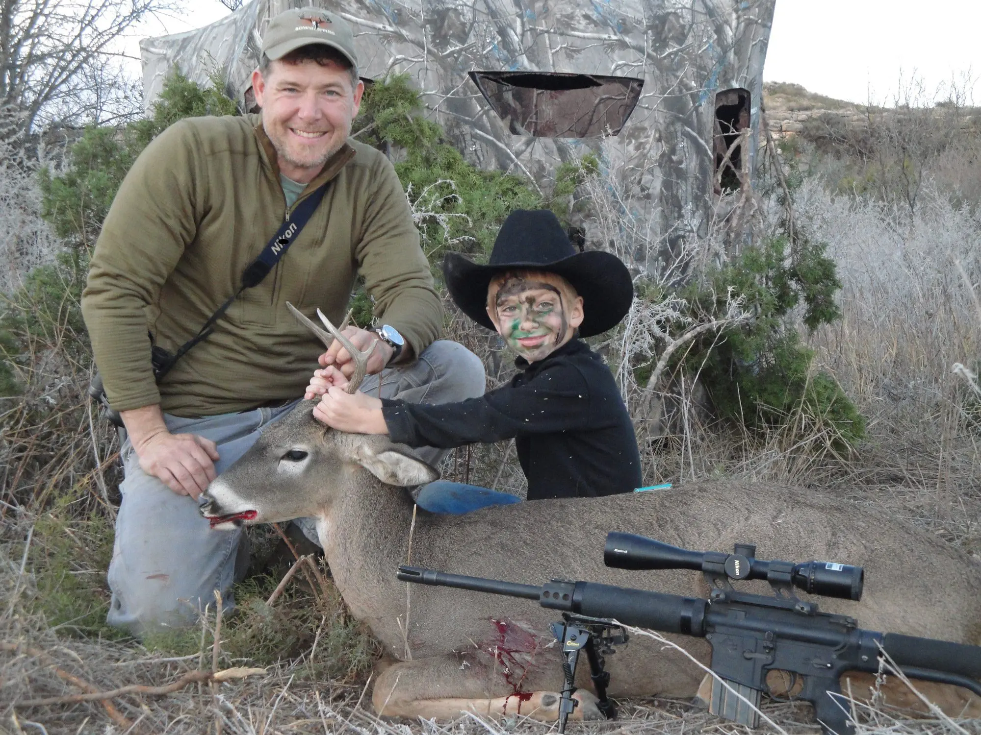 Fred's kids hunting for whitetail deer