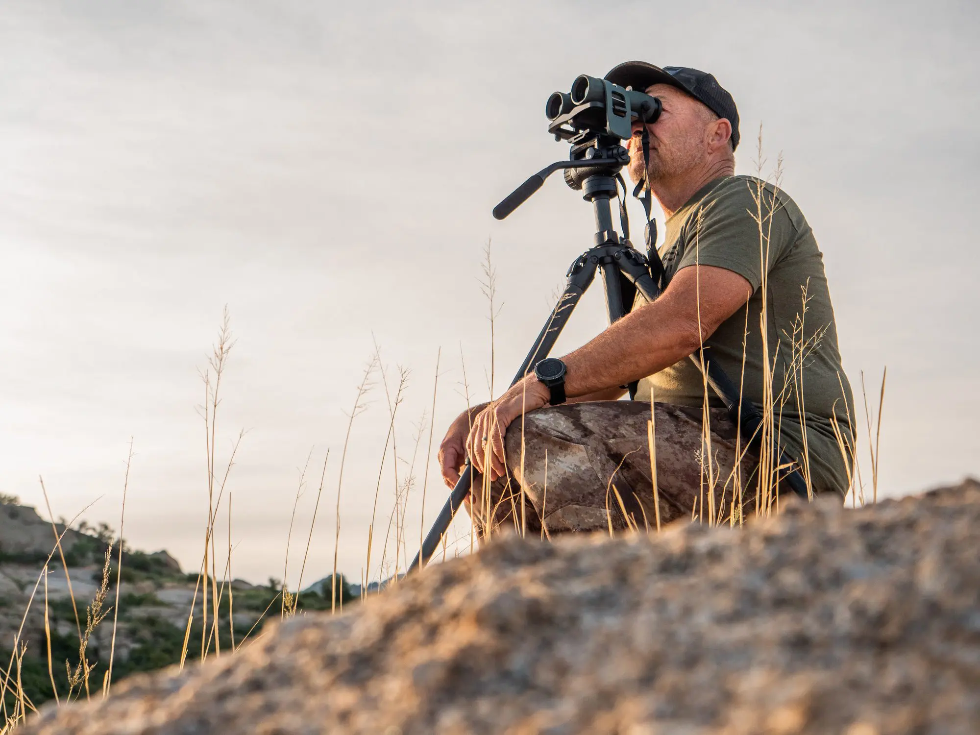 Chris Denham glassing with the Swarovski NL Pure