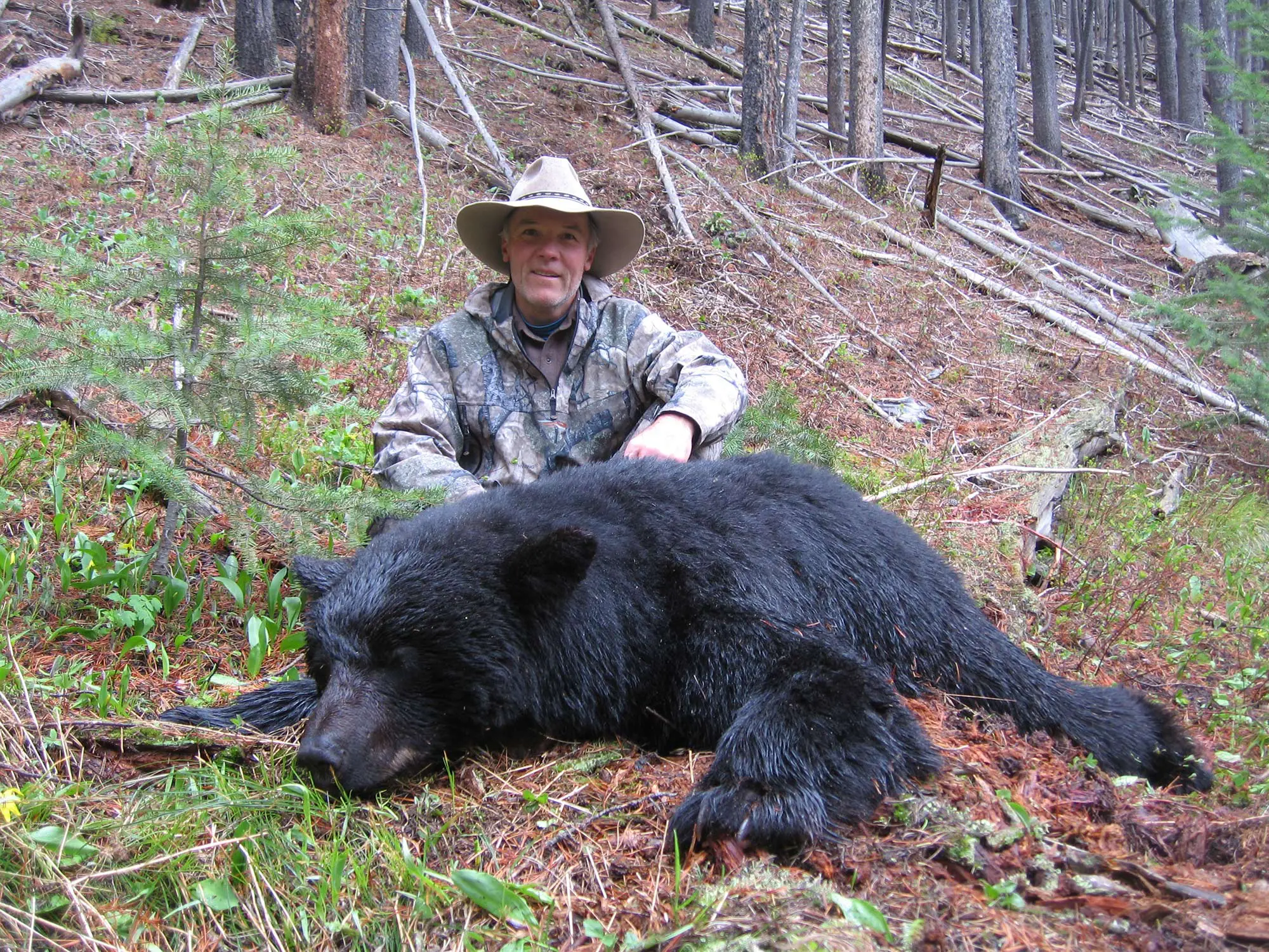 Bill Wilson with a spring bear he got in 2011.