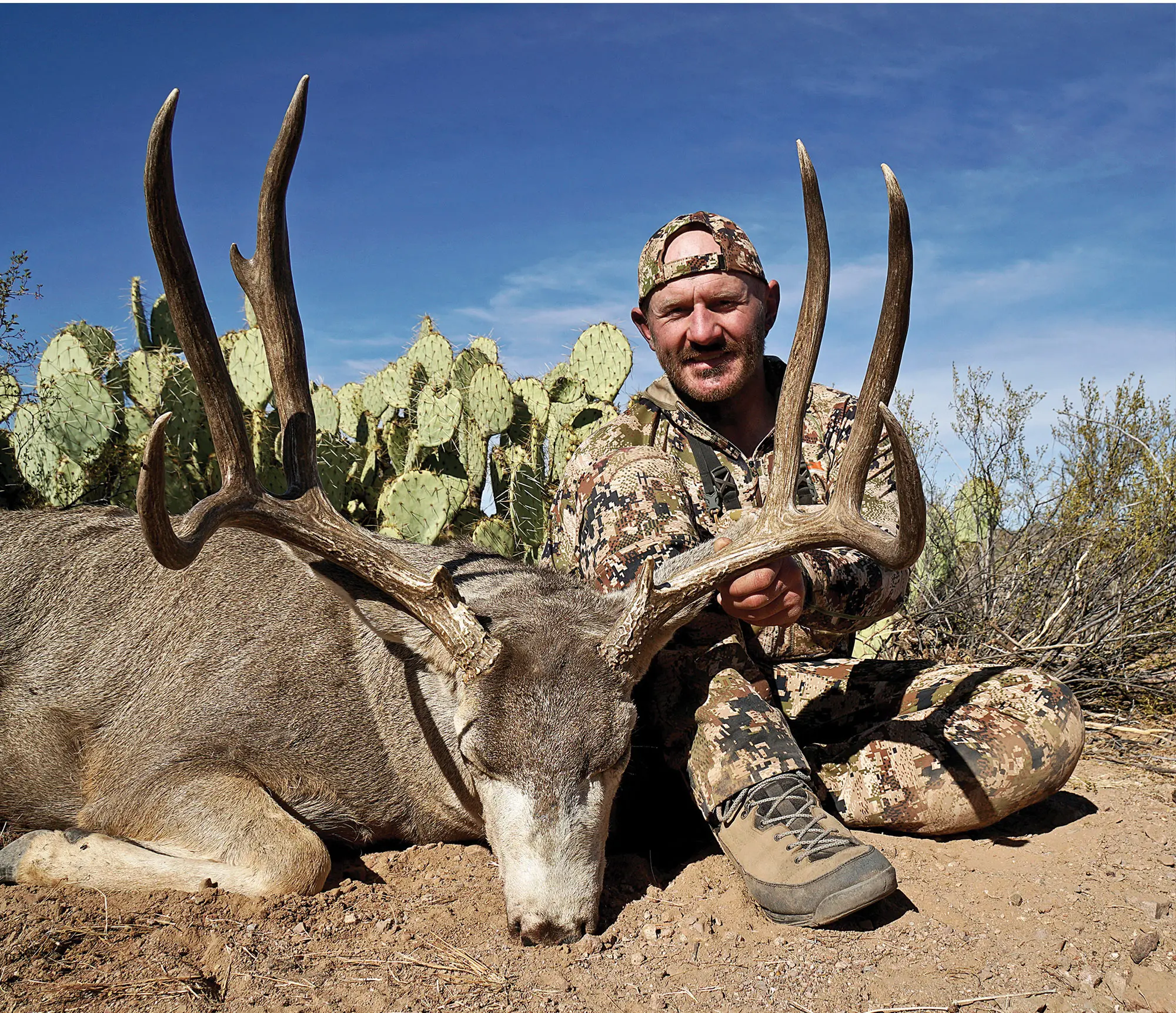 The Crispi Altitude is very nimble and allowed the author to stalk within bow range and kill this great OTC desert buck.