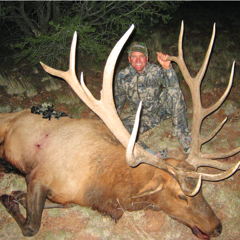 Randy Ulmer harvested a trophy bull elk with his perfect elk hunting arrow.