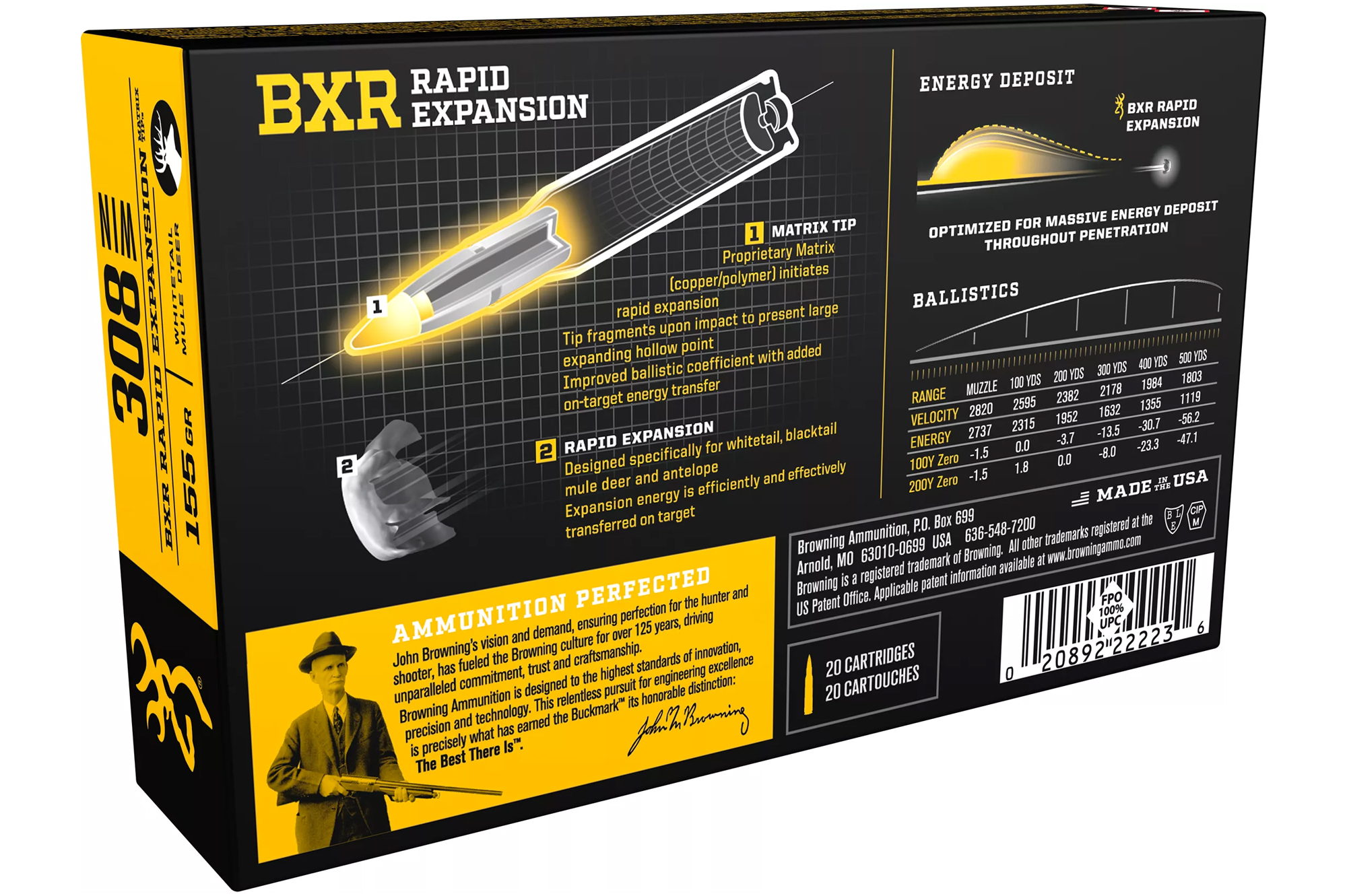 The BXR Rapid Expansion 308 factory ammo