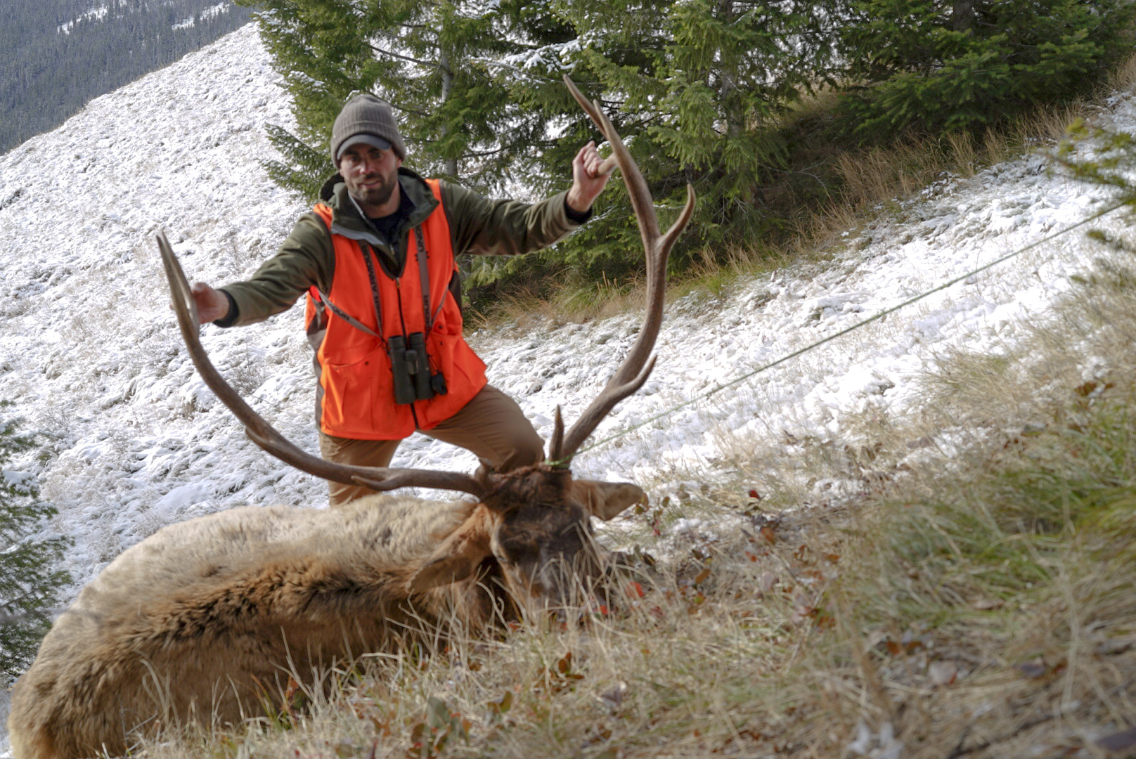 Remi Warren with a successful harvest on an over-the-counter elk tag.