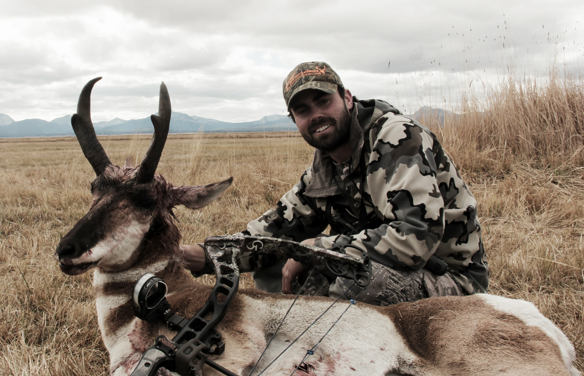 Remi Warren with a successful Archery Antelope buck.