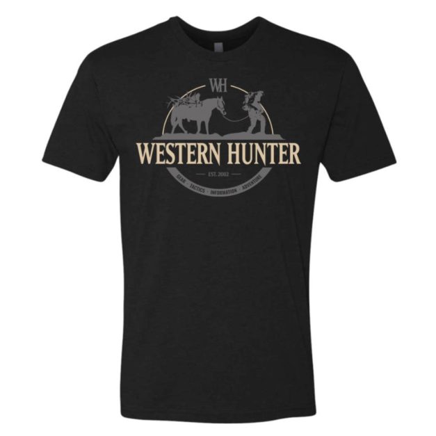 Black Western Hunter Stock Line Tee
