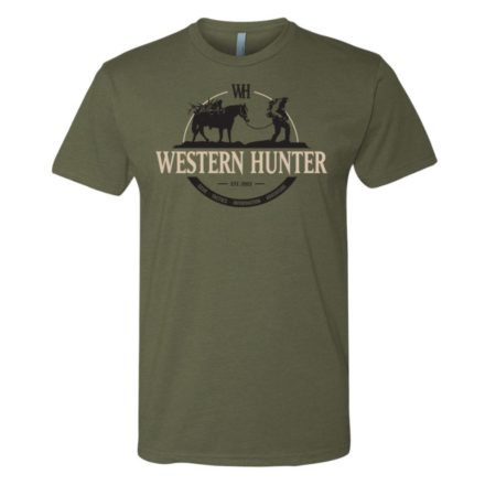 Military Green Western Hunter Stock Line Tee Front